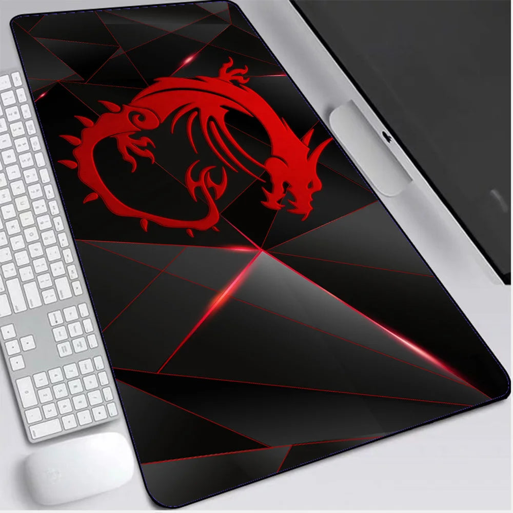 RGB Gaming Desk Mat – MSI Edition, LED Backlit, Anti-Slip