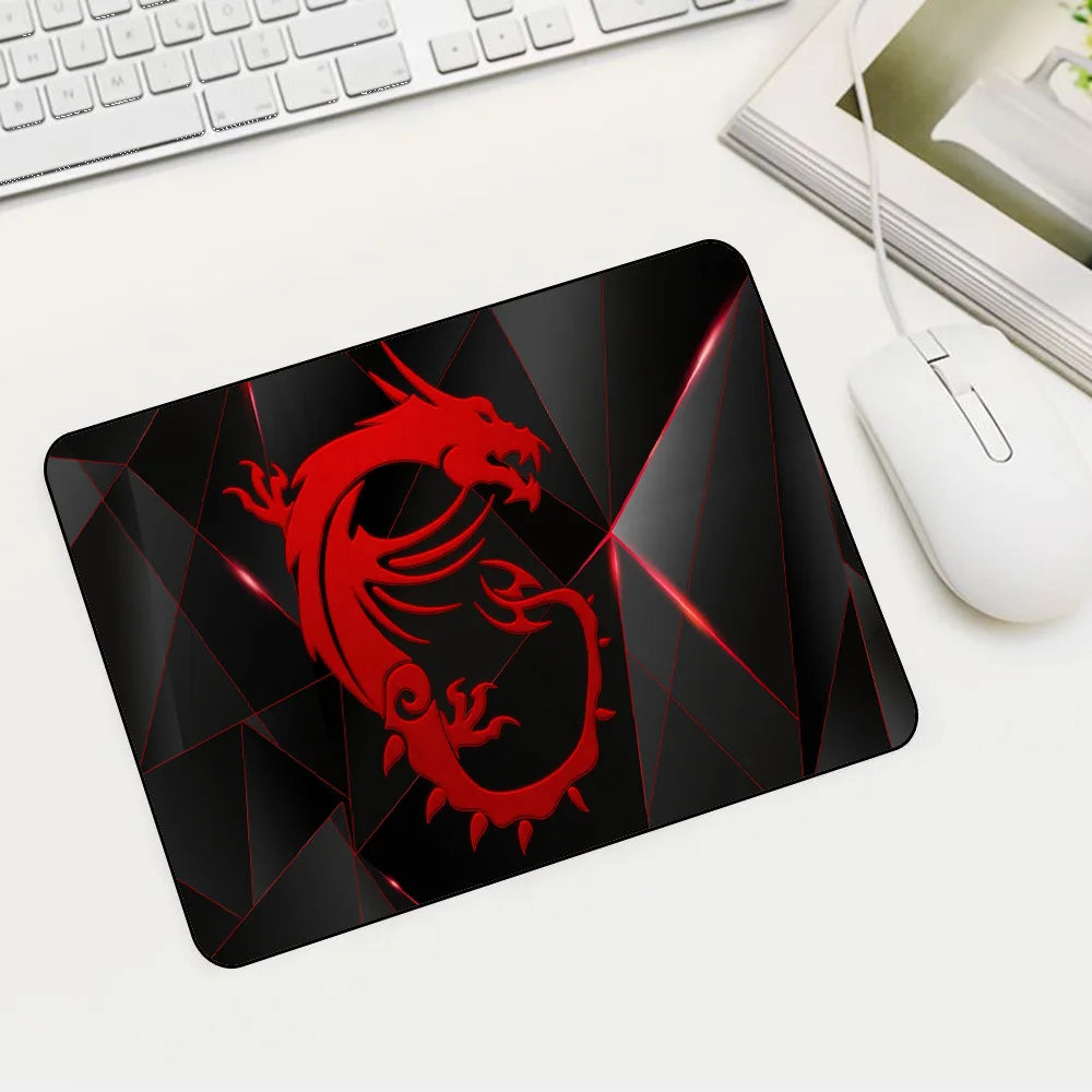 RGB Gaming Desk Mat – MSI Edition, LED Backlit, Anti-Slip