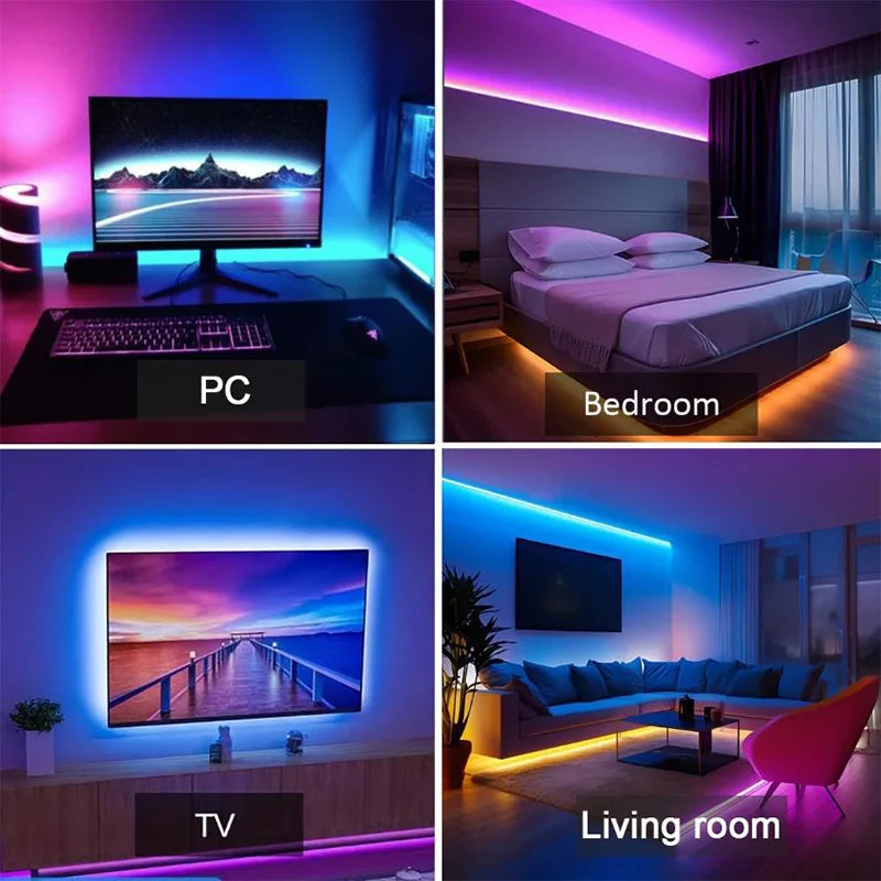 Smart RGB LED Strip – App Control, 5m-30m, WiFi & Bluetooth