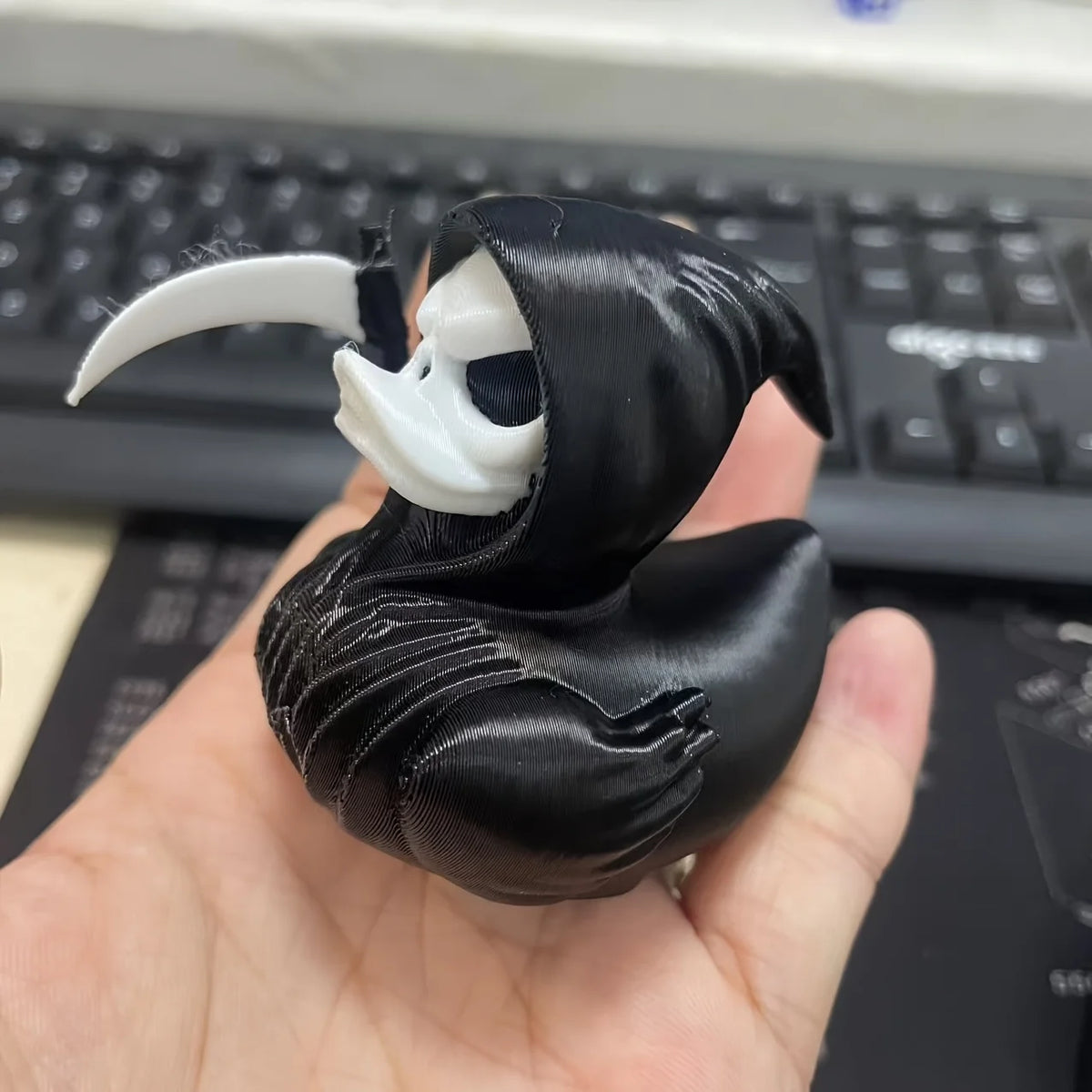 Grim Reaper Duck A 3D Printed Scary Death Duck Statue Suitable for Home Decoration Halloween Decoration for Haunted House Party