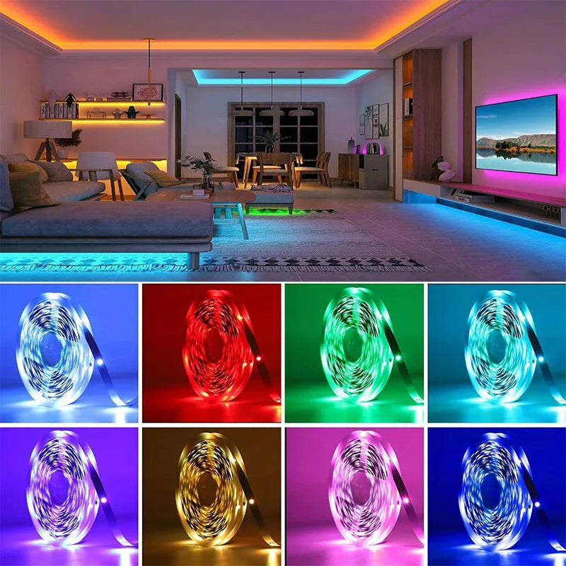 Smart RGB LED Strip – App Control, 5m-30m, WiFi & Bluetooth