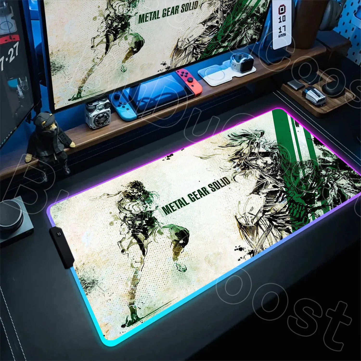 RGB Gaming Desk Mat – Metal Gear Solid Edition, 120×60cm