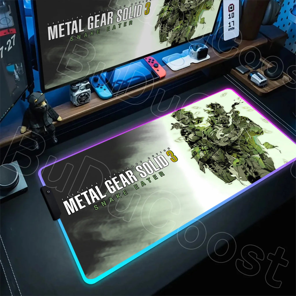 RGB Gaming Desk Mat – Metal Gear Solid Edition, 120×60cm