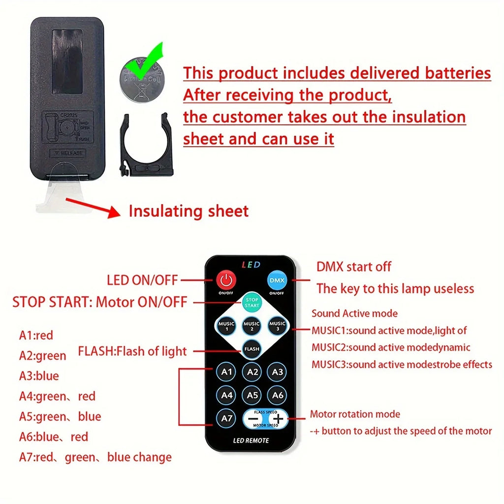 Northern Lights Star Projector – Remote Control, Auto Rotate