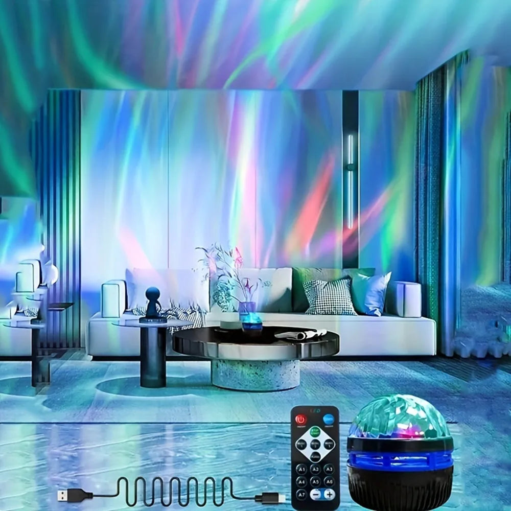 Northern Lights Star Projector – Remote Control, Auto Rotate