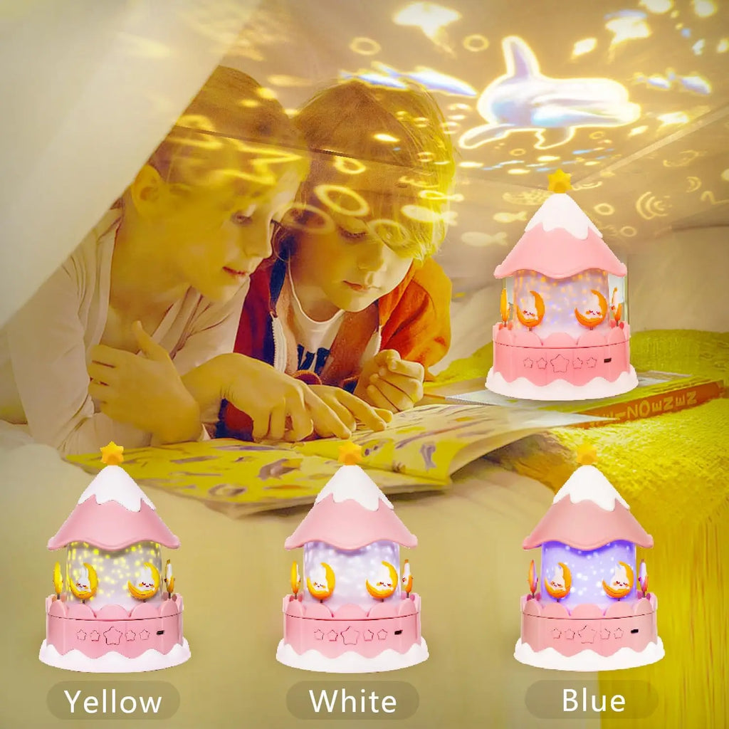 Galaxy Star Projector – 21-in-1 Scenes, 360° Rotate, Timer