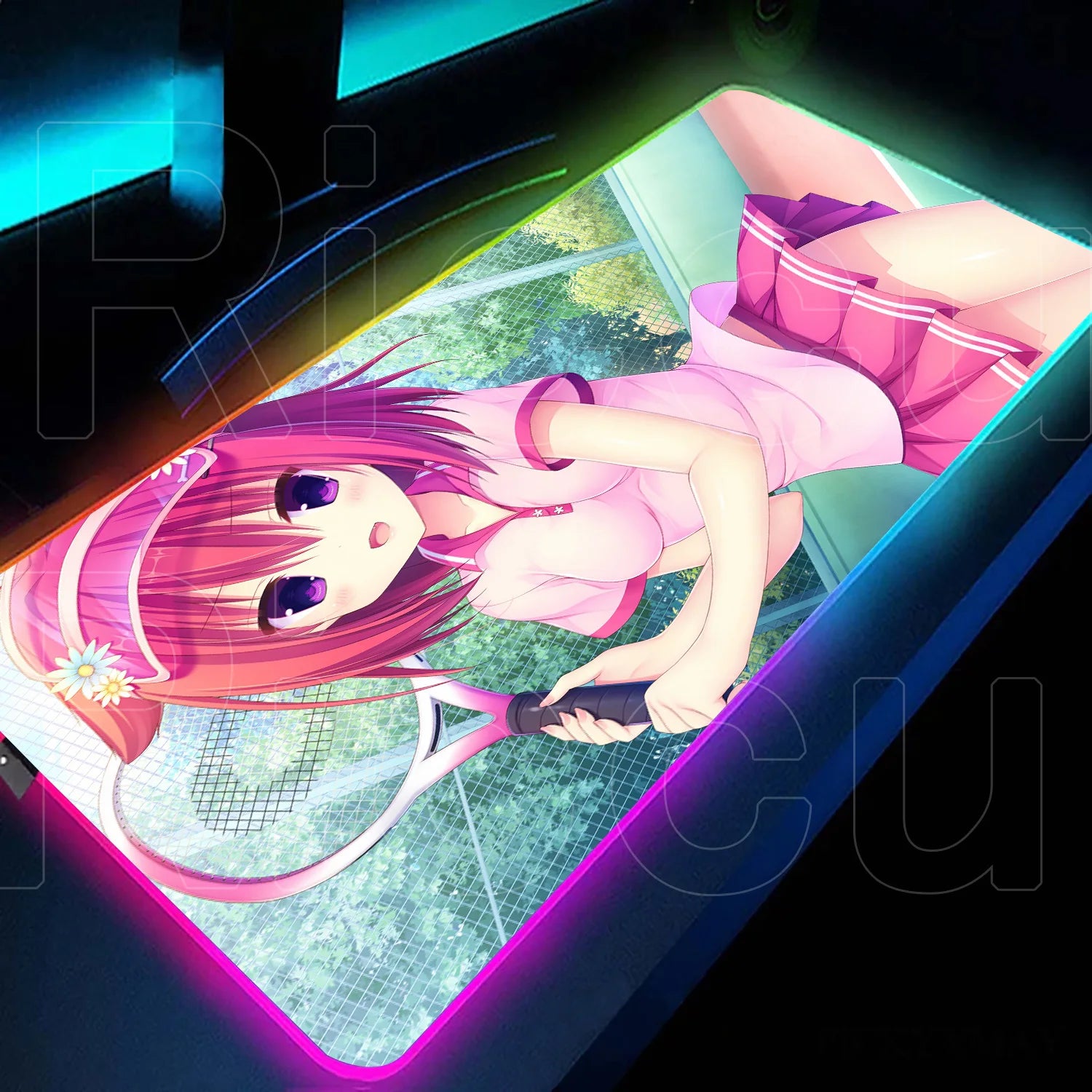 RGB love game Mouse Pad Desk Mat HD LED Large XXL MousePads Accessories RGB Mousepad Gamer PC Keyboard Desk Mat desk accessories