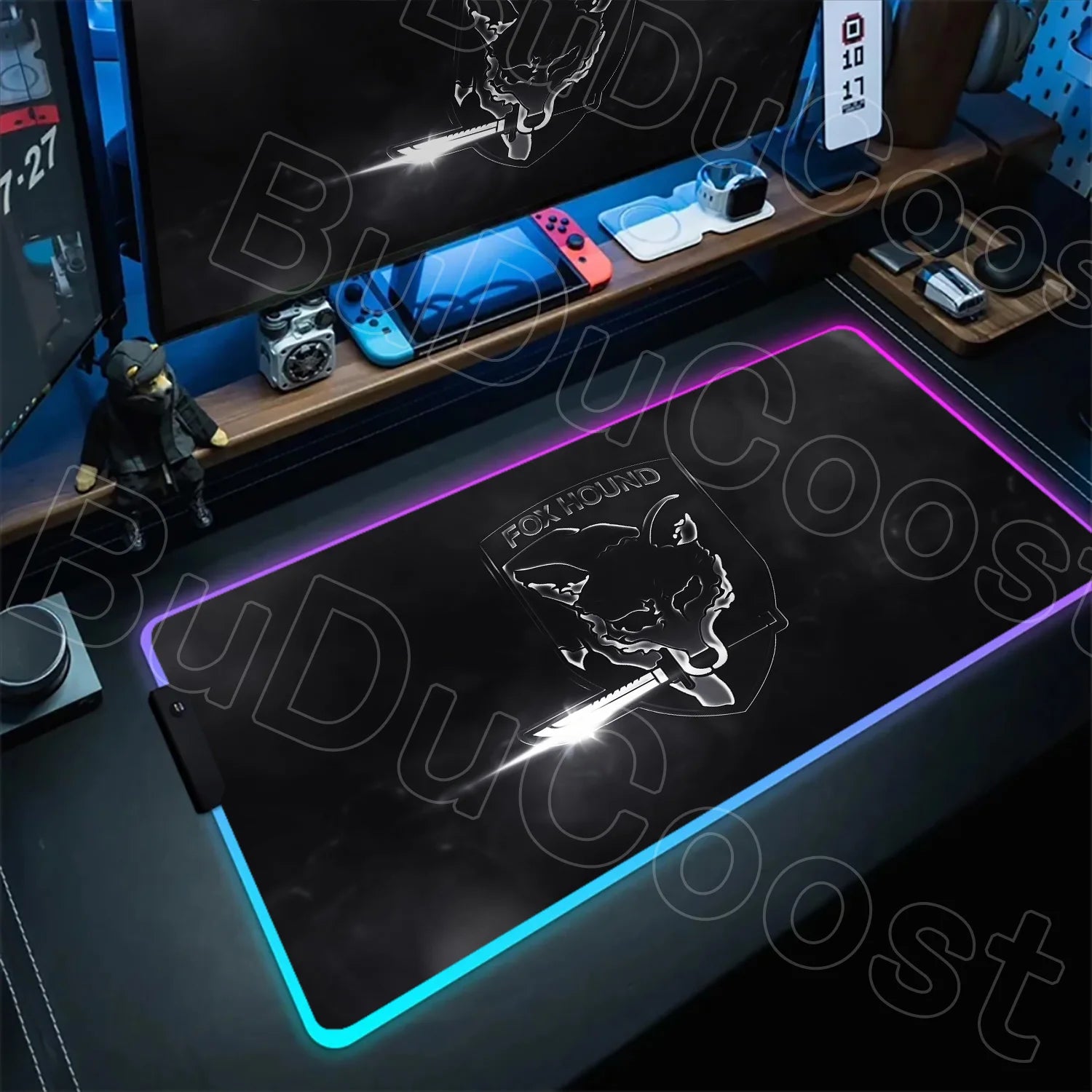RGB Gaming Desk Mat – Metal Gear Solid Edition, 120×60cm