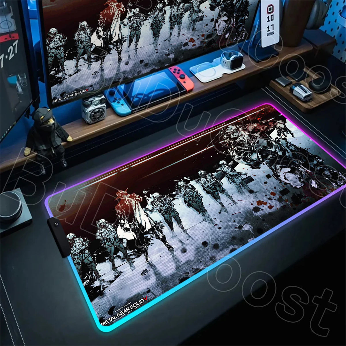 RGB Gaming Desk Mat – Metal Gear Solid Edition, 120×60cm