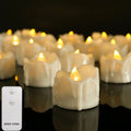 Flameless LED Electronic Candle with Remote Control LED Lighting with Flickering Flame Tea Lights Wedding Party Home Decor