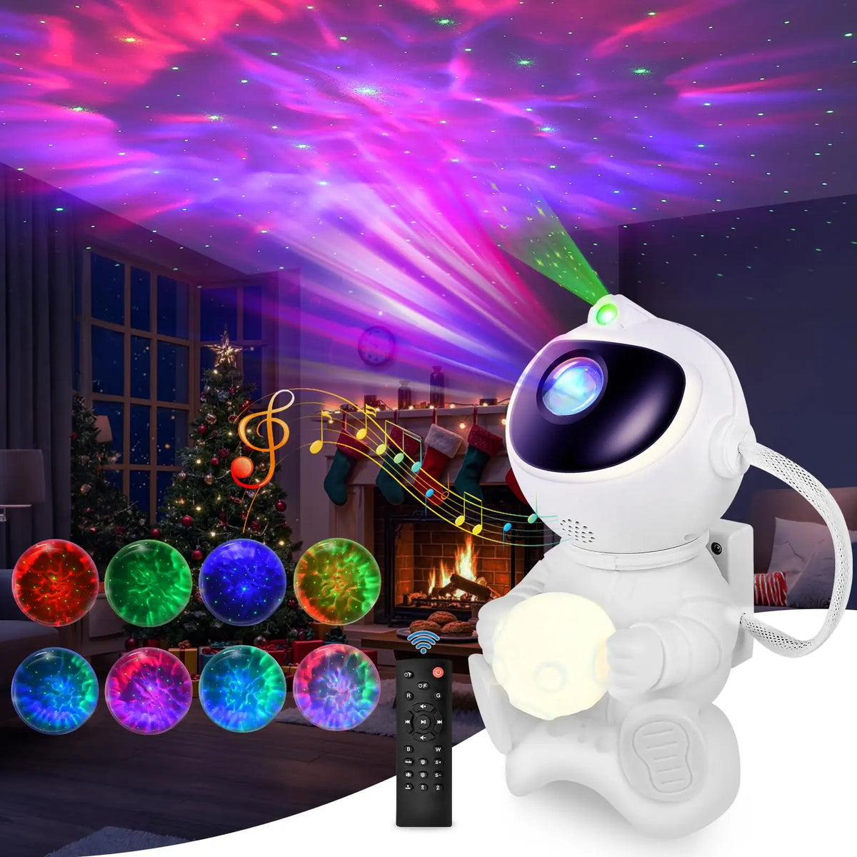 Astronaut Galaxy Projector – Bluetooth Speaker, Night Light