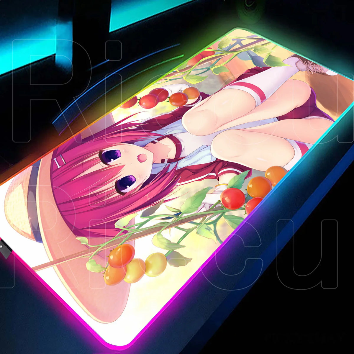 RGB love game Mouse Pad Desk Mat HD LED Large XXL MousePads Accessories RGB Mousepad Gamer PC Keyboard Desk Mat desk accessories