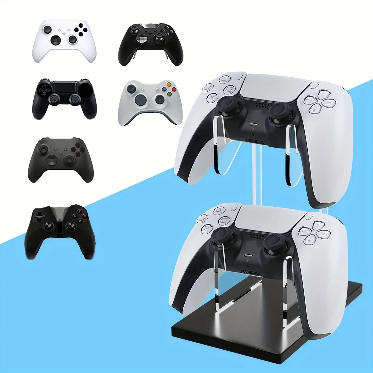 Game controller double-layer universal bracket