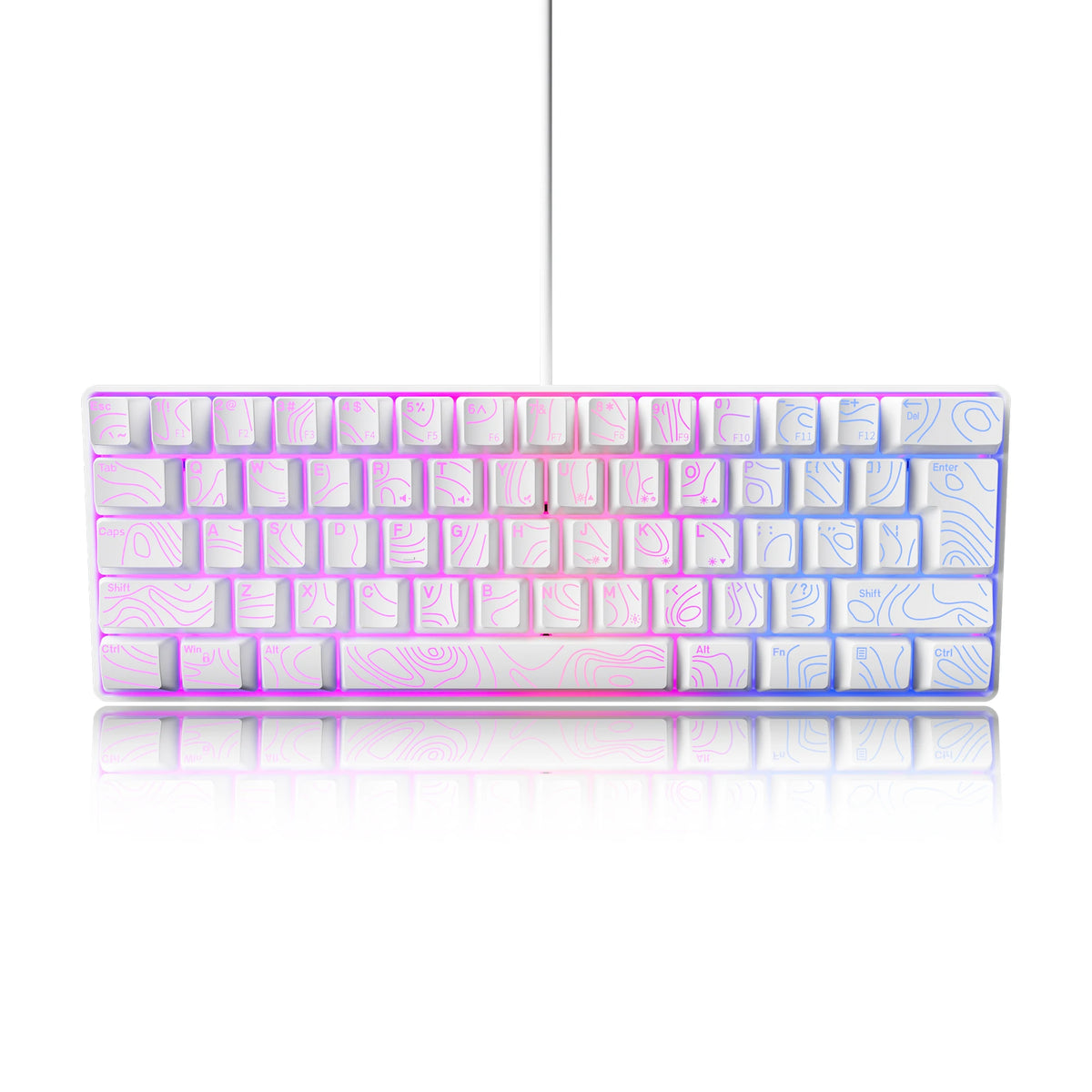 60% RGB Compact Gaming Keyboard, 61-Key Wired