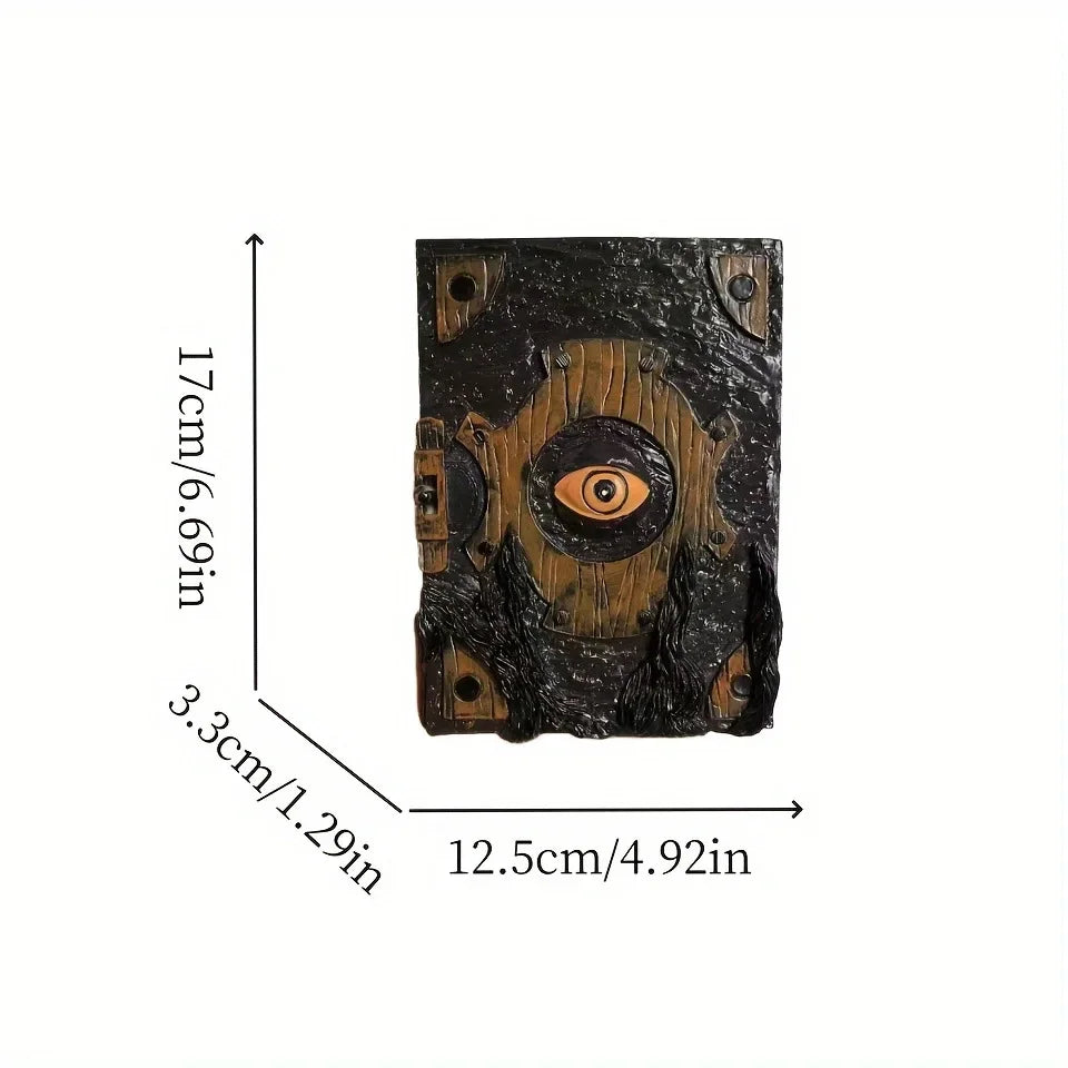 Creepy Devil Eye Halloween Decor Horror Book Curse Gothic Home Ornament Spooky Party Prop Craft Accessory Collection