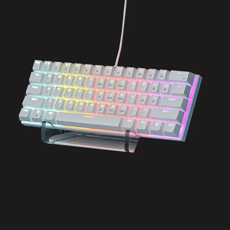 60% Mechanical Gaming Keyboard – RGB Backlit, Compact 61-Key