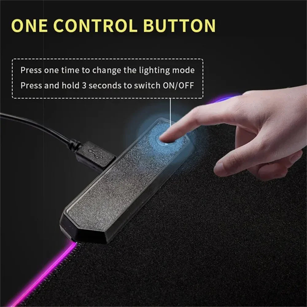 RGB love game Mouse Pad Desk Mat HD LED Large XXL MousePads Accessories RGB Mousepad Gamer PC Keyboard Desk Mat desk accessories