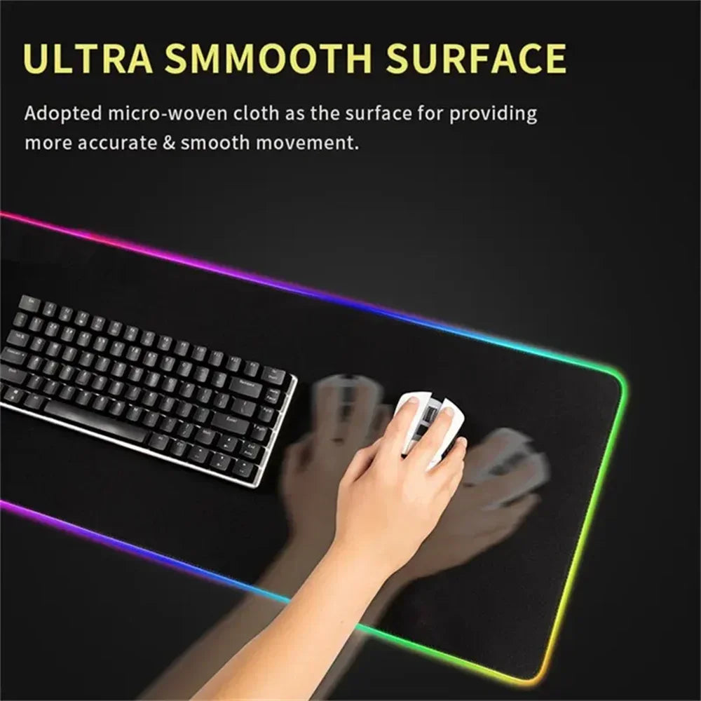 RGB Desk Mat Beautiful Shorekeeper Chisa Anime Large Mouse Pad XXL Wuthering Waves Gaming with Keyboard Area for Office PC Setup