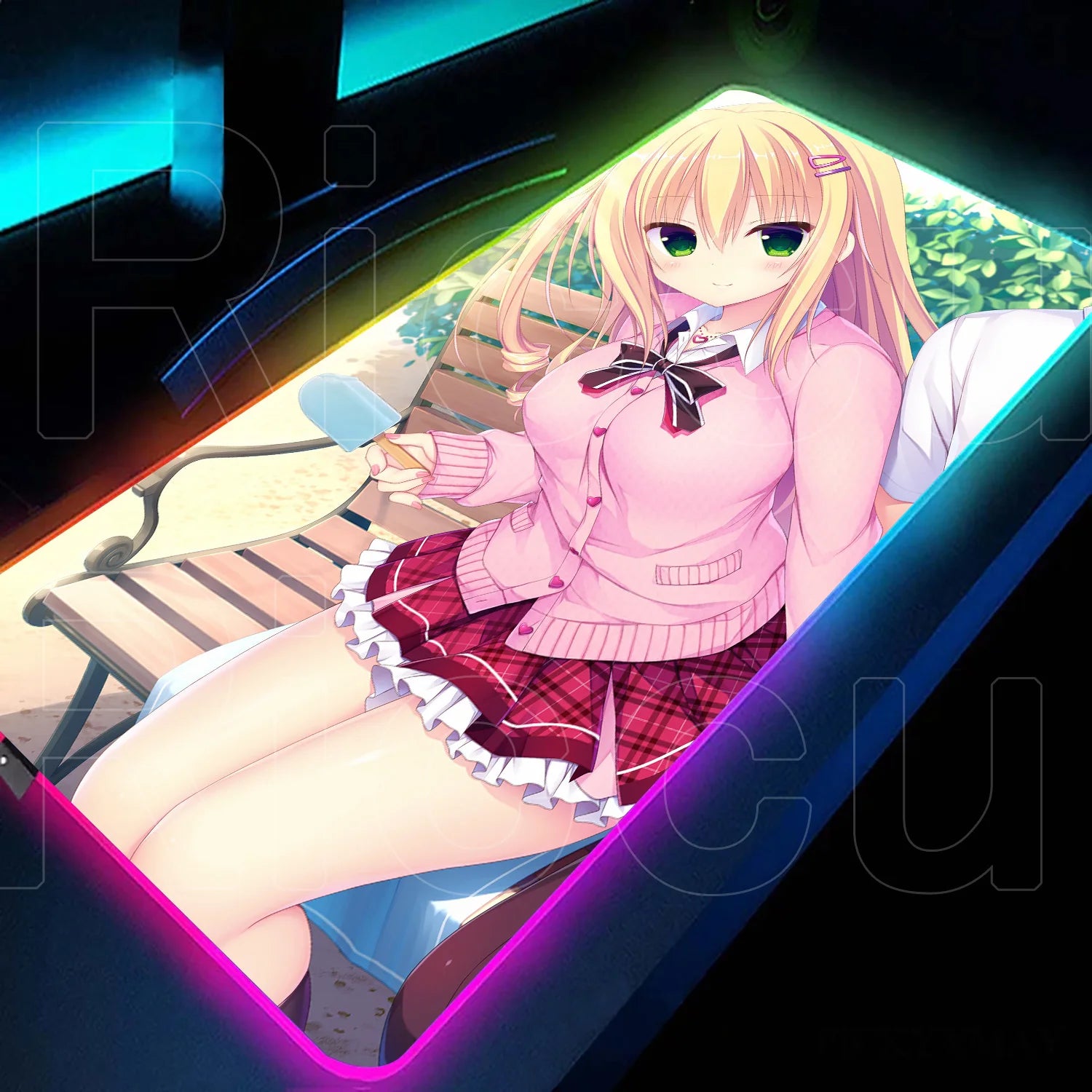 RGB love game Mouse Pad Desk Mat HD LED Large XXL MousePads Accessories RGB Mousepad Gamer PC Keyboard Desk Mat desk accessories