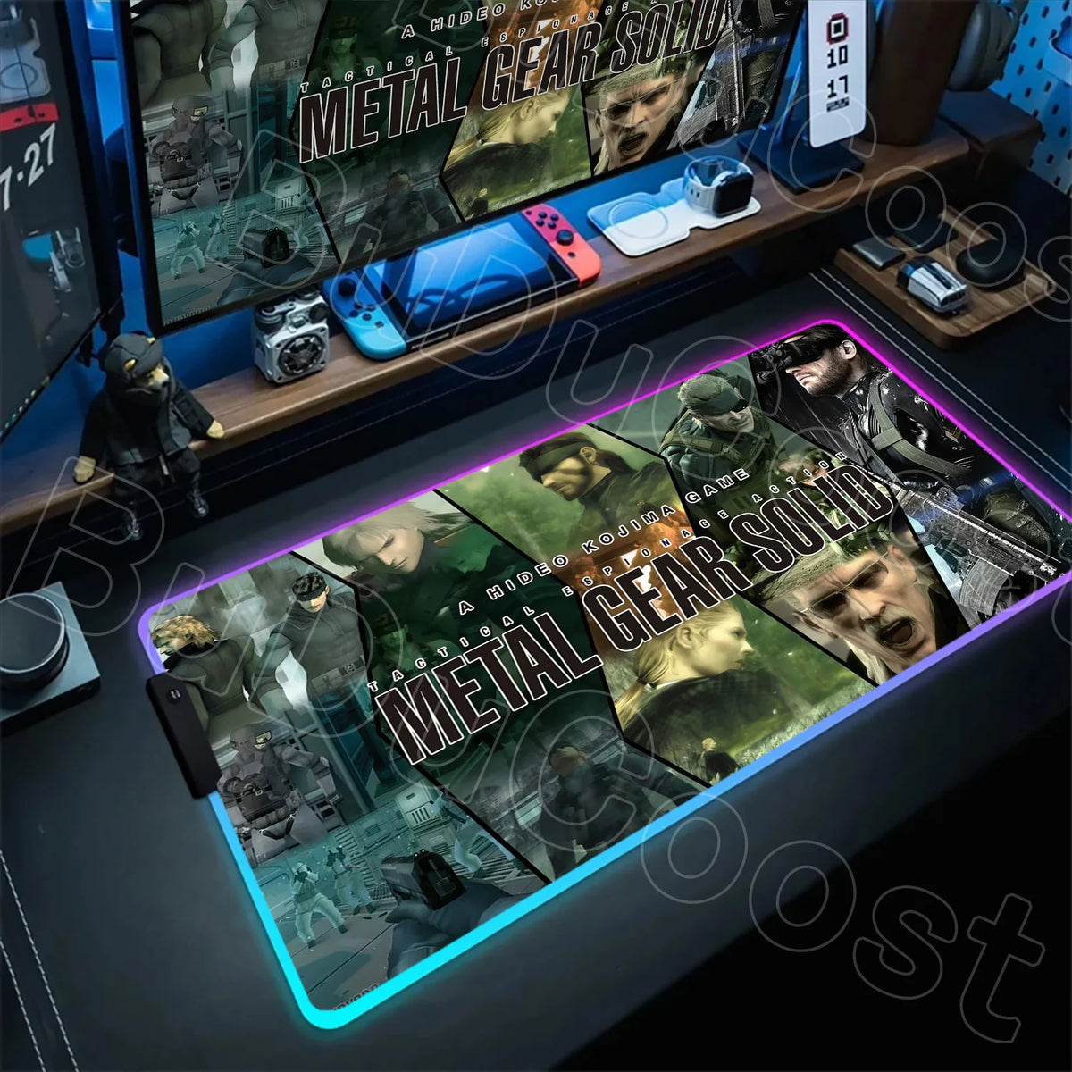 RGB Gaming Desk Mat – Metal Gear Solid Edition, 120×60cm