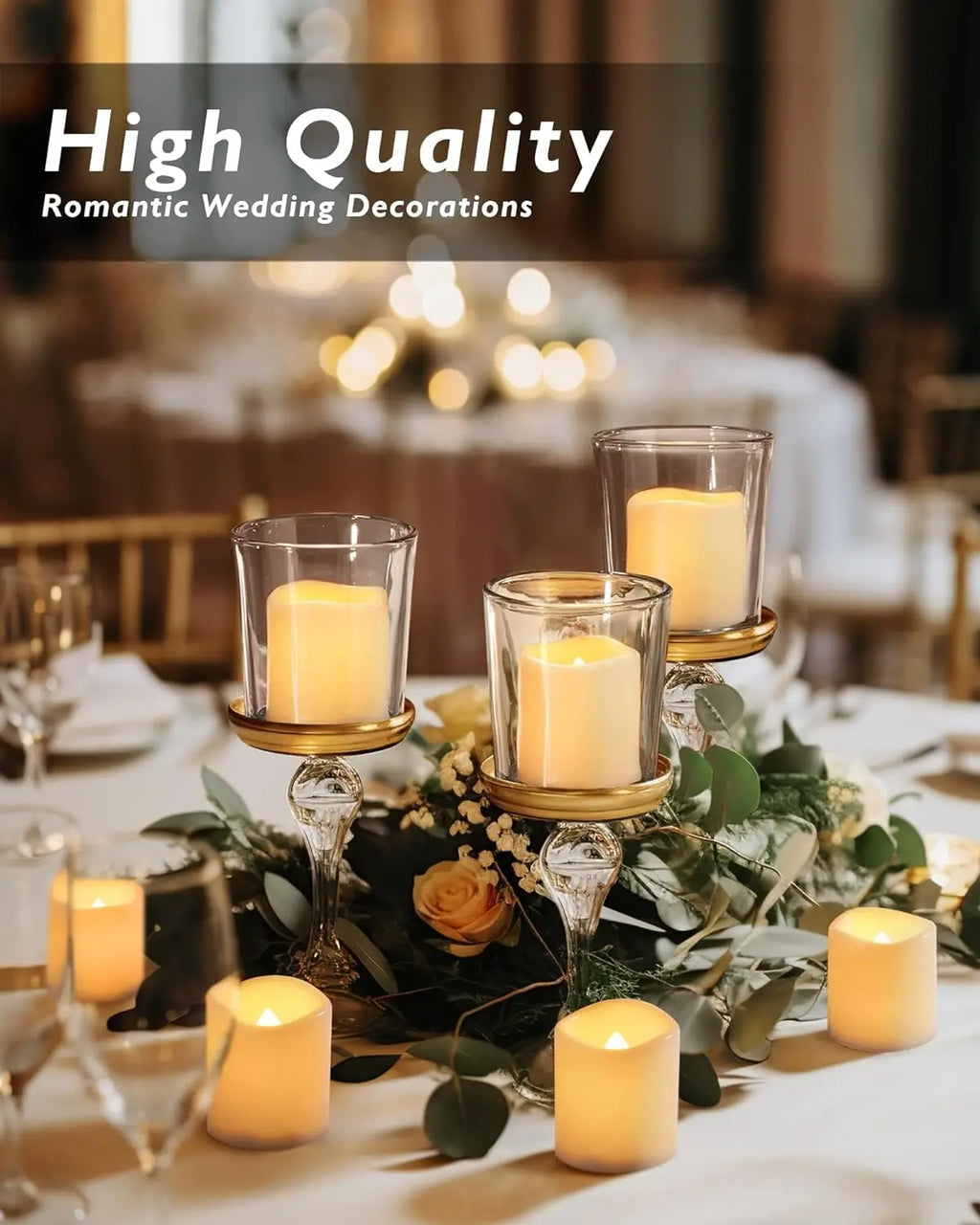 24Pcs Flameless LED Candle Lights Creative Wishing Led Tea Lamp Warm White Halloween Wedding Christmas Decoration Candle Light