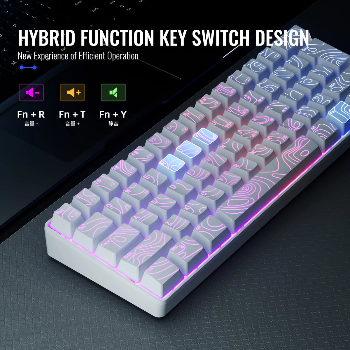 60% RGB Compact Gaming Keyboard, 61-Key Wired