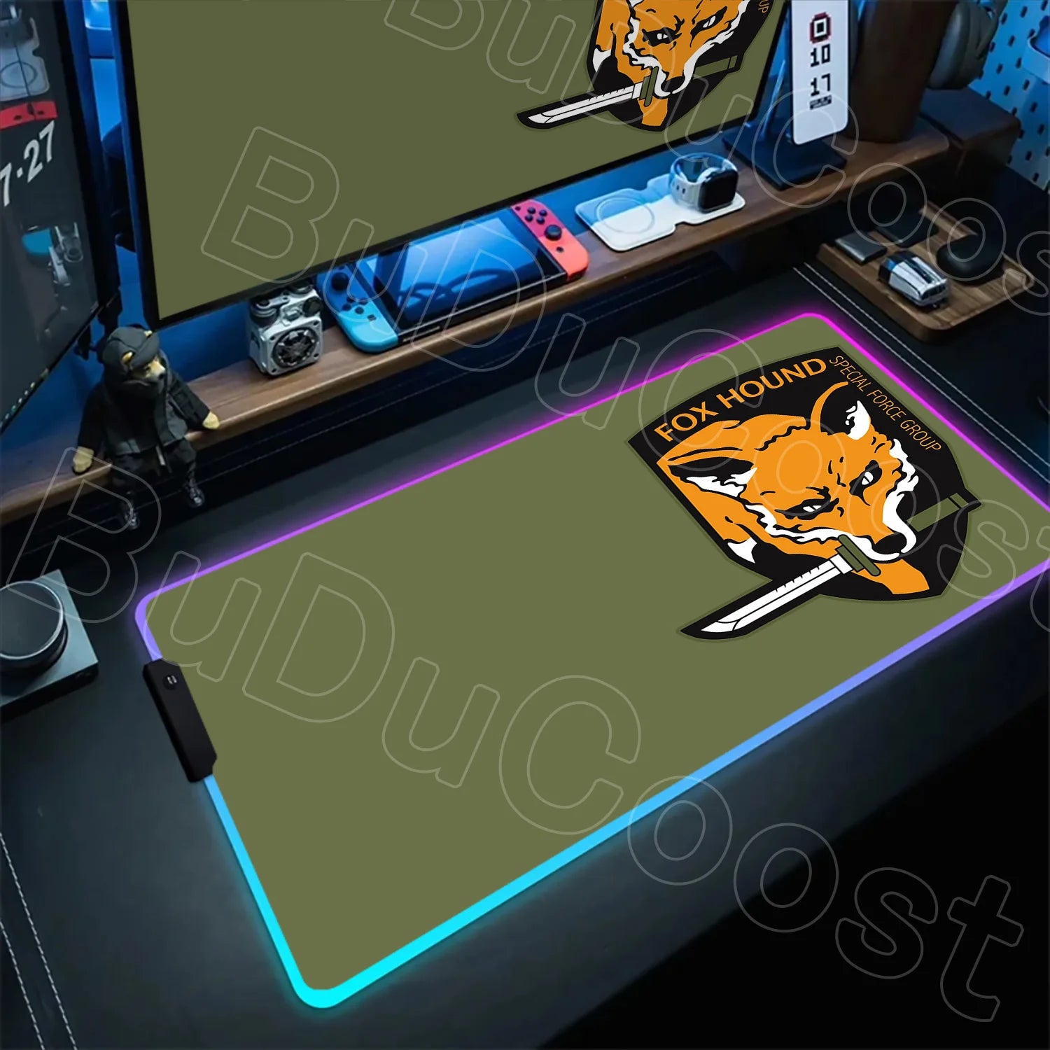 RGB Gaming Desk Mat – Metal Gear Solid Edition, 120×60cm
