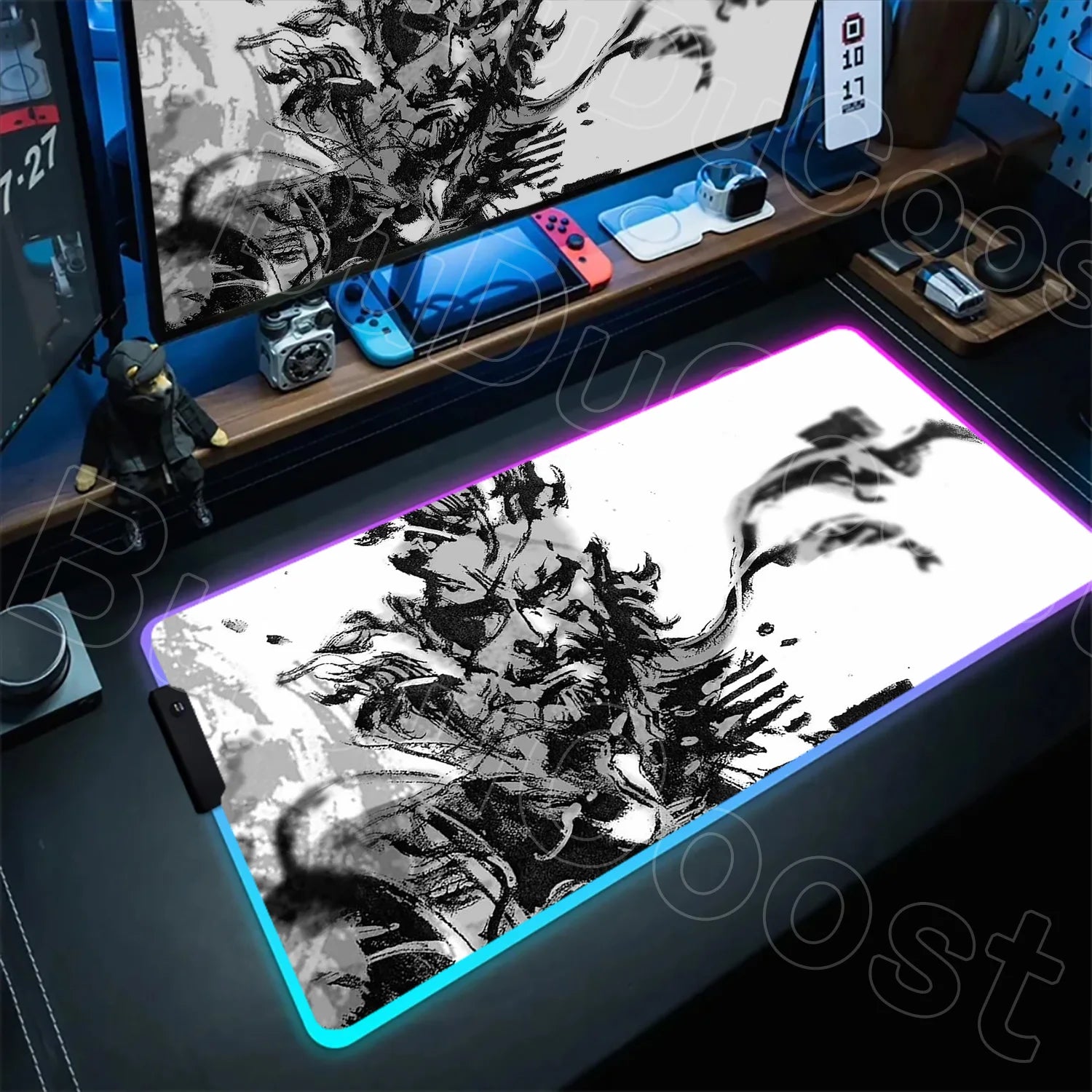 RGB Gaming Desk Mat – Metal Gear Solid Edition, 120×60cm