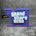 GTA6 3D Logo Stand Ornament – 20cm PLA Gaming Desk Decor
