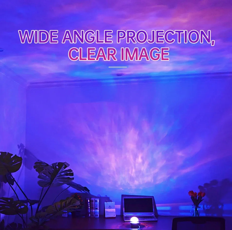 Northern Lights Star Projector – Remote Control, Auto Rotate