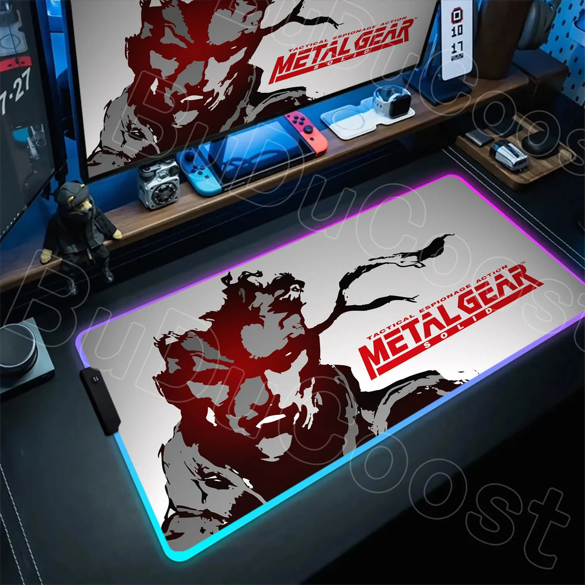 RGB Gaming Desk Mat – Metal Gear Solid Edition, 120×60cm