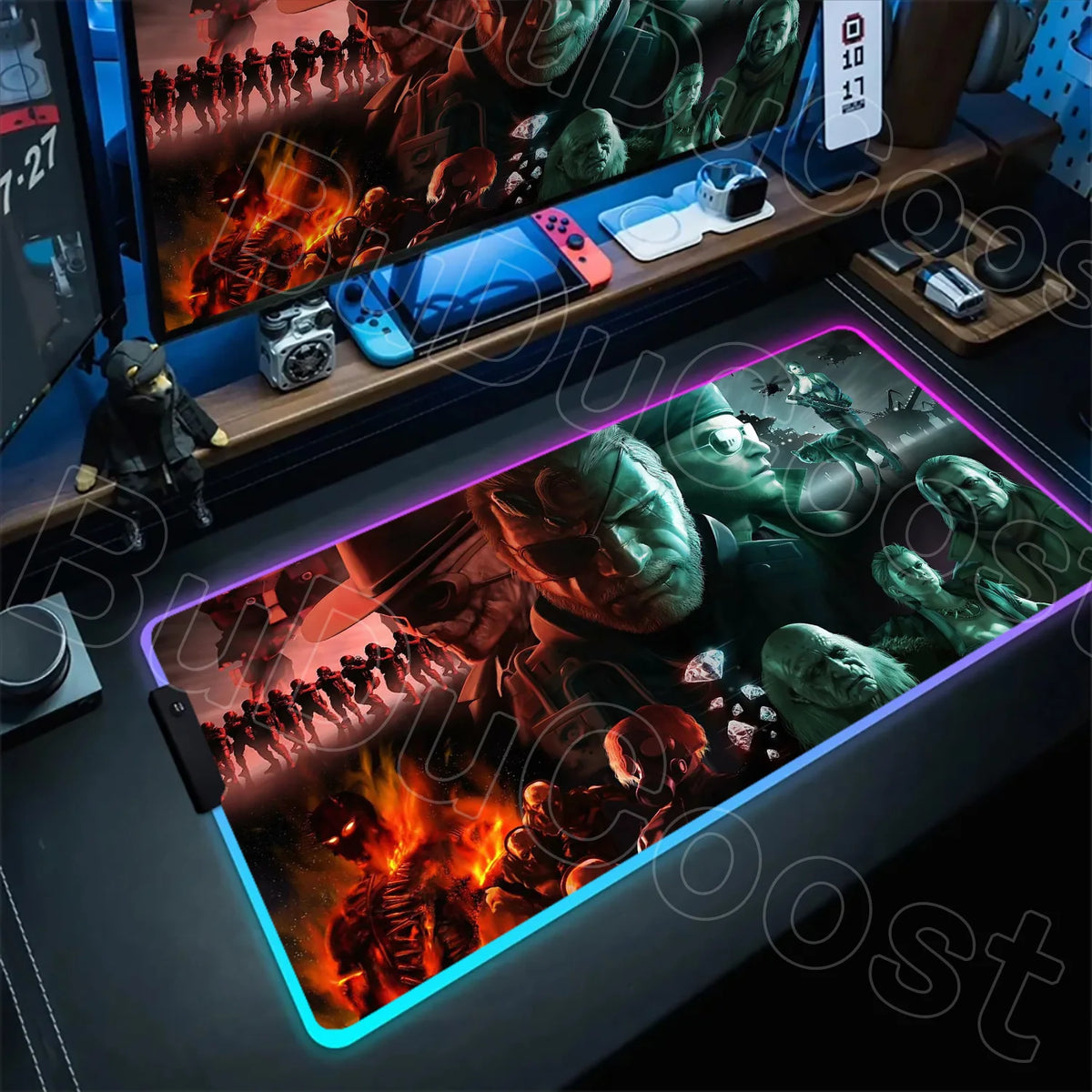 RGB Gaming Desk Mat – Metal Gear Solid Edition, 120×60cm