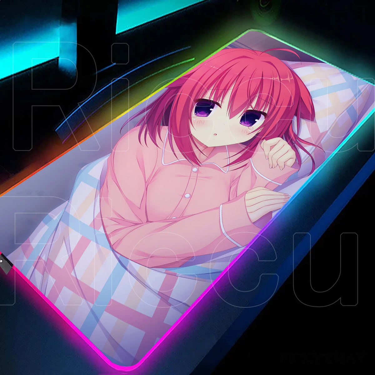RGB love game Mouse Pad Desk Mat HD LED Large XXL MousePads Accessories RGB Mousepad Gamer PC Keyboard Desk Mat desk accessories
