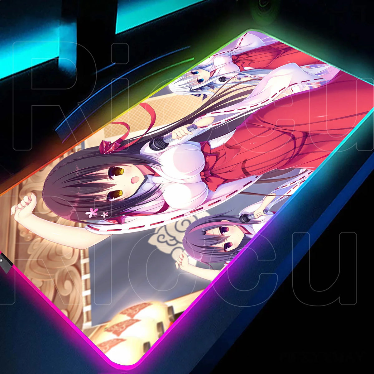 RGB love game Mouse Pad Desk Mat HD LED Large XXL MousePads Accessories RGB Mousepad Gamer PC Keyboard Desk Mat desk accessories