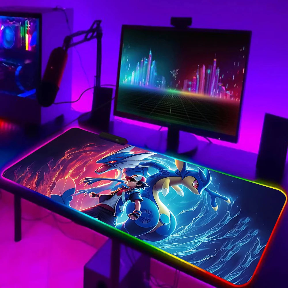 RGB Anime Gaming Mouse Pad – Gengar Edition, LED Backlit