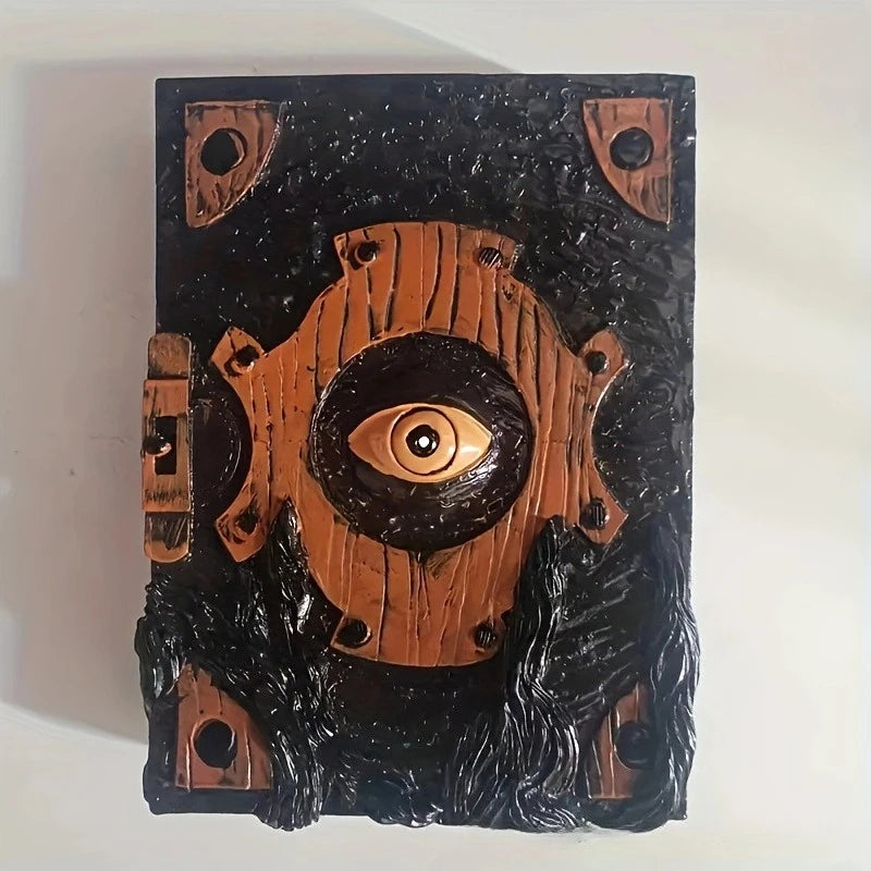Creepy Devil Eye Halloween Decor Horror Book Curse Gothic Home Ornament Spooky Party Prop Craft Accessory Collection