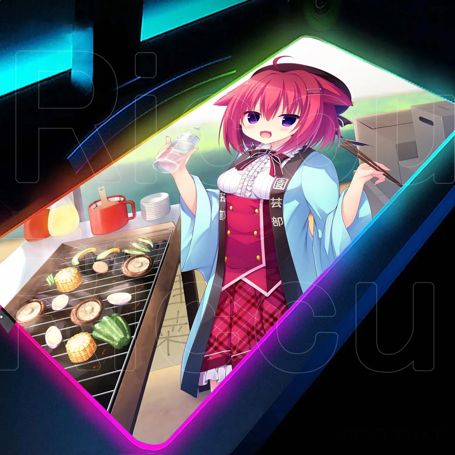 RGB love game Mouse Pad Desk Mat HD LED Large XXL MousePads Accessories RGB Mousepad Gamer PC Keyboard Desk Mat desk accessories
