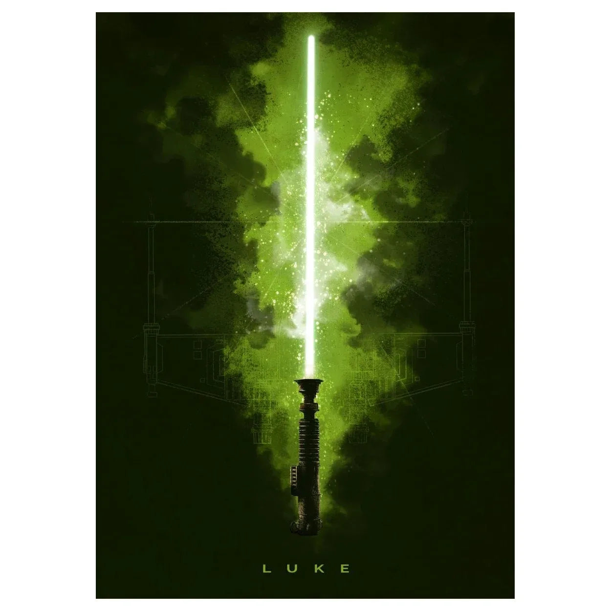 Star Wars Lightsaber Canvas Print – Gaming Room Wall Art