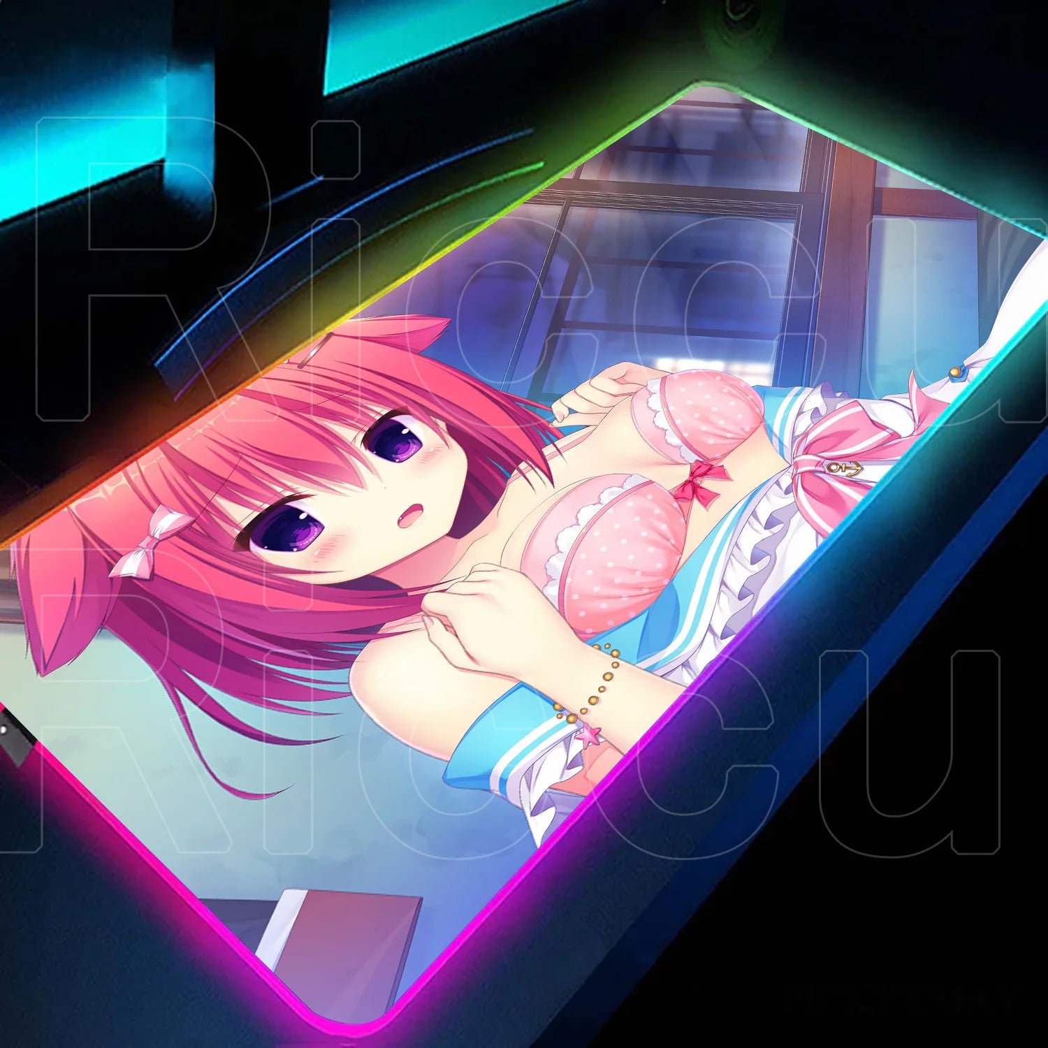 RGB love game Mouse Pad Desk Mat HD LED Large XXL MousePads Accessories RGB Mousepad Gamer PC Keyboard Desk Mat desk accessories