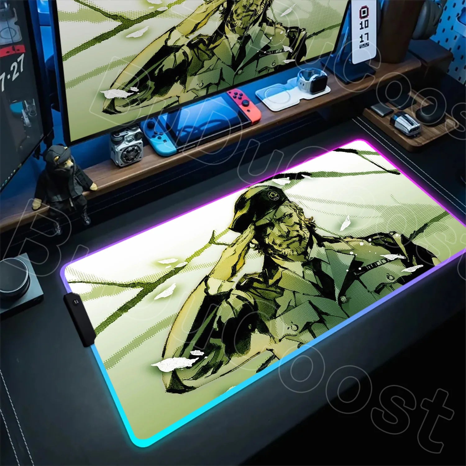 RGB Gaming Desk Mat – Metal Gear Solid Edition, 120×60cm